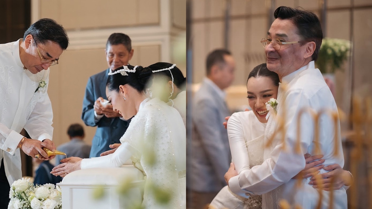 นีโน่ เมทนี สุดปลื้มใจ มิลค์ สุรีมาศ ลูกสาวดีกรีนางเอก เข้าพิธีวิวาห์ในบรรยากาศอบอุ่น