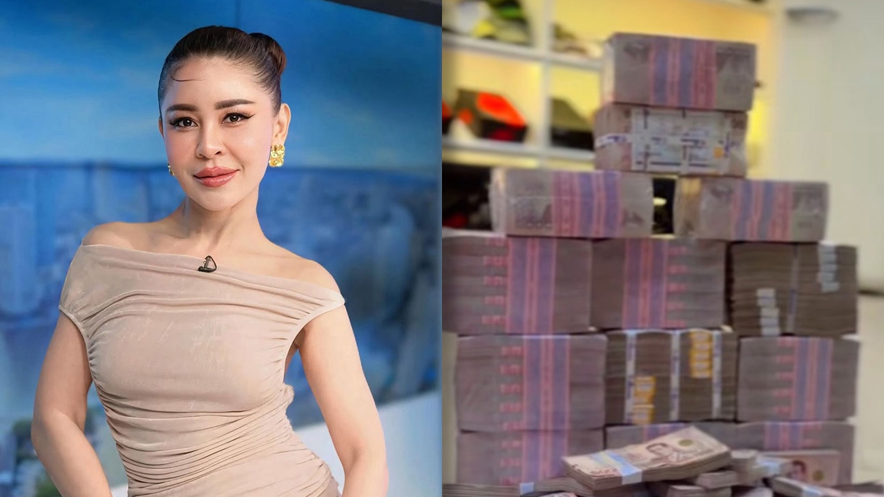 เป็กกี้ ศรีธัญญา สวยและรวยมาก หอบเงินสดปึกใหญ่ซื้อทองหลังรู้ราคาลง (คลิป)