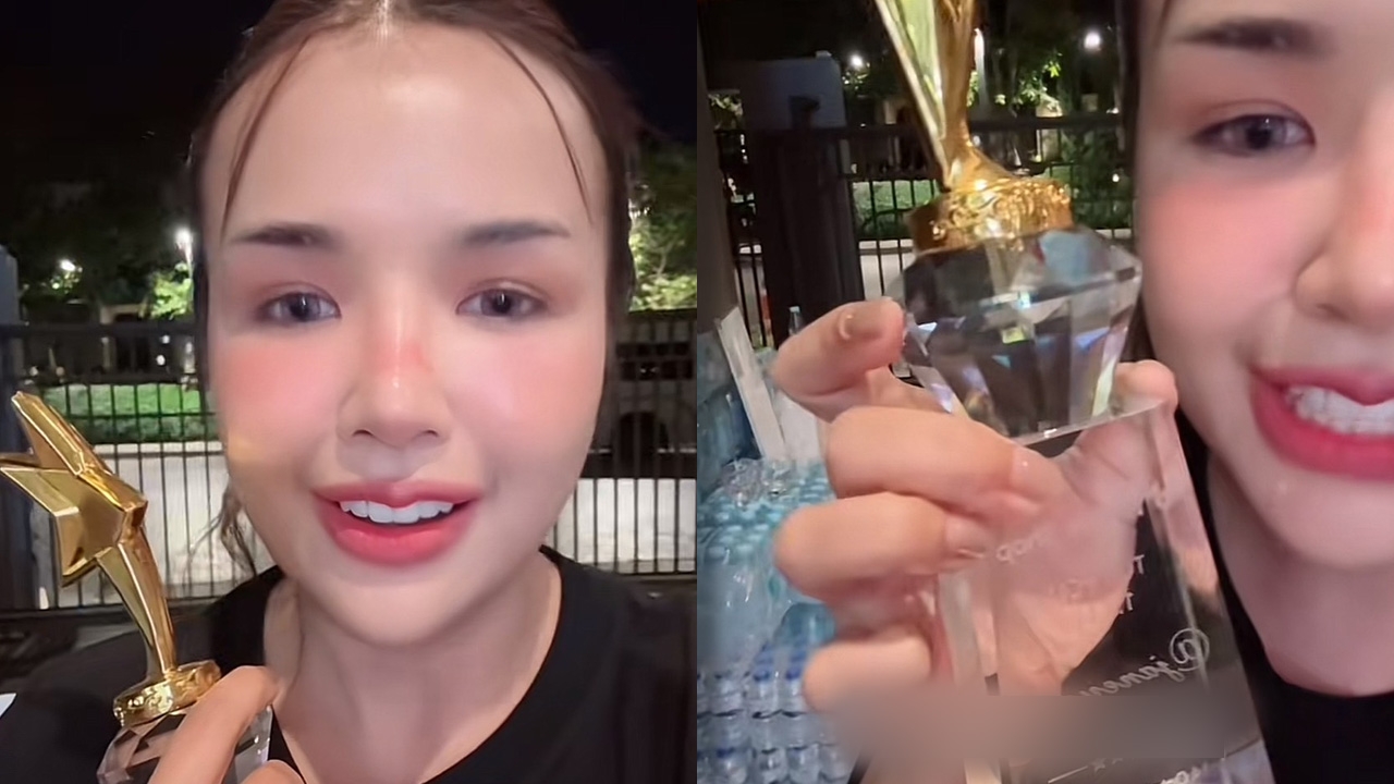 เจนนี่ ภูมิใจได้รับโล่รางวัลจาก TikTok ที่ 1 ในเอเชีย เป็นที่ถูกพูดถึงในกลุ่มคนจีน