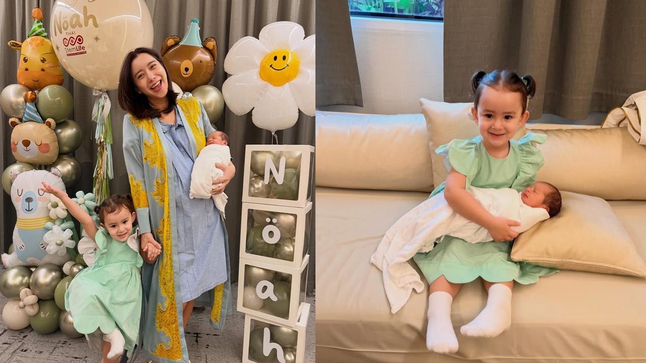 ไอซ์ อภิษฎา พาลูกชายมารายงานตัว ตั้งชื่อ น้องโนอา ฝรั่งน้อยน่ารักน่าเอ็นดูมาก