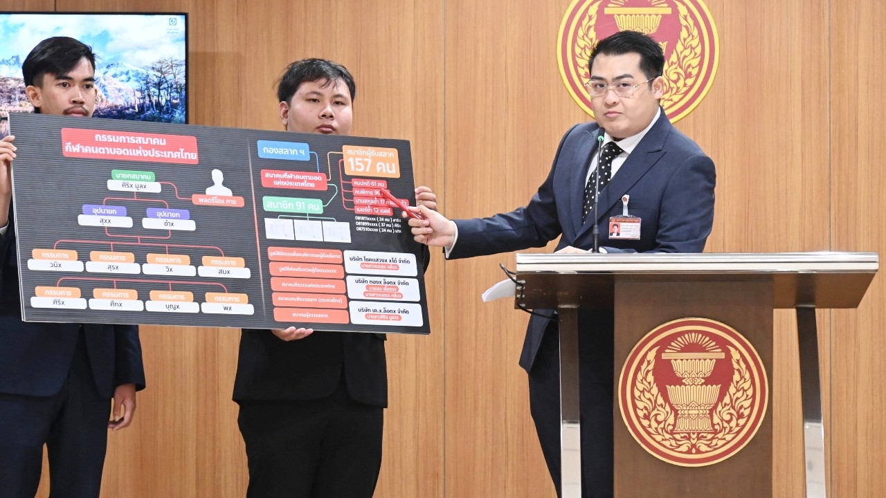 สส.ปชน. โชว์ผังเอกชนรับโควตาหวยอผส. ฟันกำไร 253 ล้านบาทต่อปี