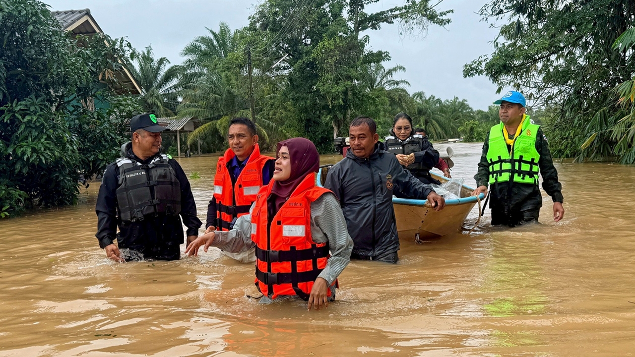 อัพเดทน้ำท่วม 3 จังหวัดชายแดนใต้ 5 ลุ่มน้ำจุดเสี่ยง ปัตตานี-ยะลา