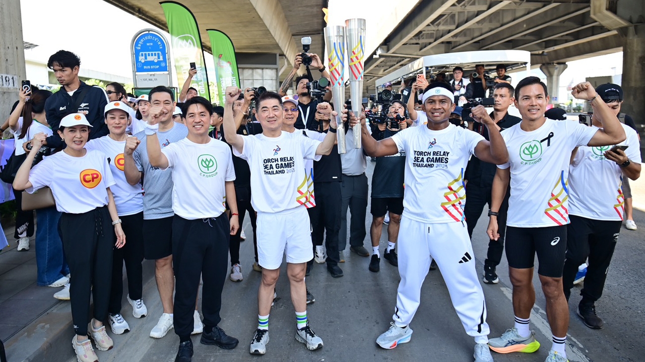 ซีพีและบริษัทในเครือ ร่วมอัญเชิญไฟพระฤกษ์ซีเกมส์–อาเซียนพาราเกมส์ 2025