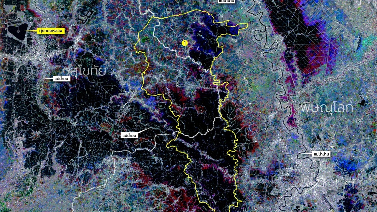 GISTDA เผยภาพดาวเทียม พบ น้ำท่วมขังนานกว่า 2 เดือนในภาคกลาง ต้องเร่งแก้ไขด่วน