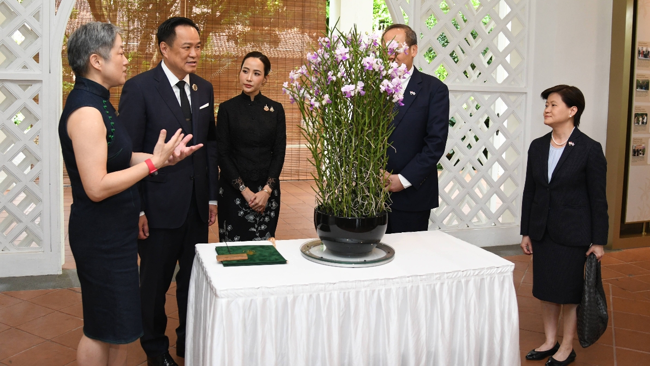 “สิงคโปร์” ตั้งชื่อกล้วยไม้สายพันธุ์ใหม่ ชื่อ “อนุทิน -ธนนนท์ ชาญวีรกูล” 