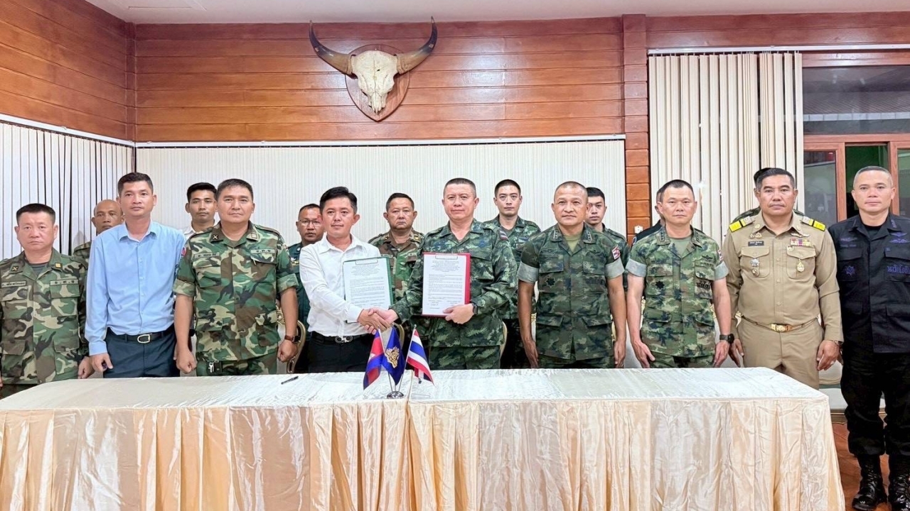 เปิดหนังสือไทย-กัมพูชา เห็นพ้องสร้างรั้วชายแดนฝั่งจันทบุรี-ตราด ระยะทางกว่า 8 กม.