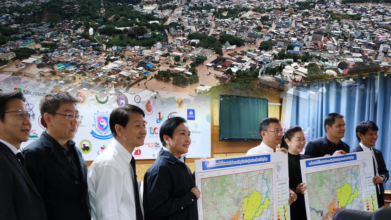 สกสว.ผนึกกำลังเชียงราย กางแผนสู้ภัยพิบัติน้ำท่วม-แผ่นดินไหว-สารพิษแม่น้ำกก 