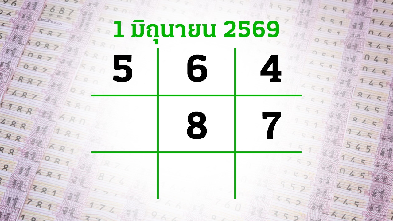 โค้งสุดท้ายหวย "เลขเด็ดงวดนี้" 1/6/69 ลุ้นโชคได้ที่ไทยรัฐทีวี-ไทยรัฐออนไลน์