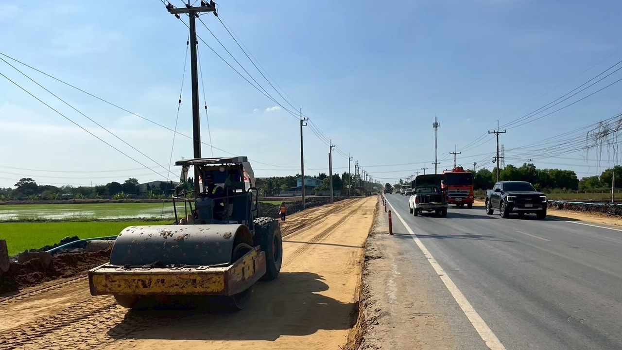 อัปเดตความคืบหน้า ถนนสาย อย.3006 อยุธยา ทางเลี่ยงมุ่งหน้าสุพรรณฯ-นครปฐม