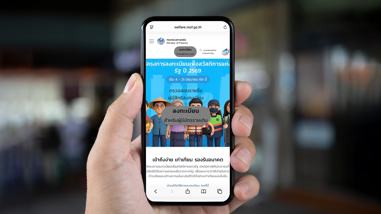 วิธีลงทะเบียนบัตรสวัสดิการแห่งรัฐ 2569 ผ่านเป๋าตัง-ทางรัฐ-เว็บไซต์