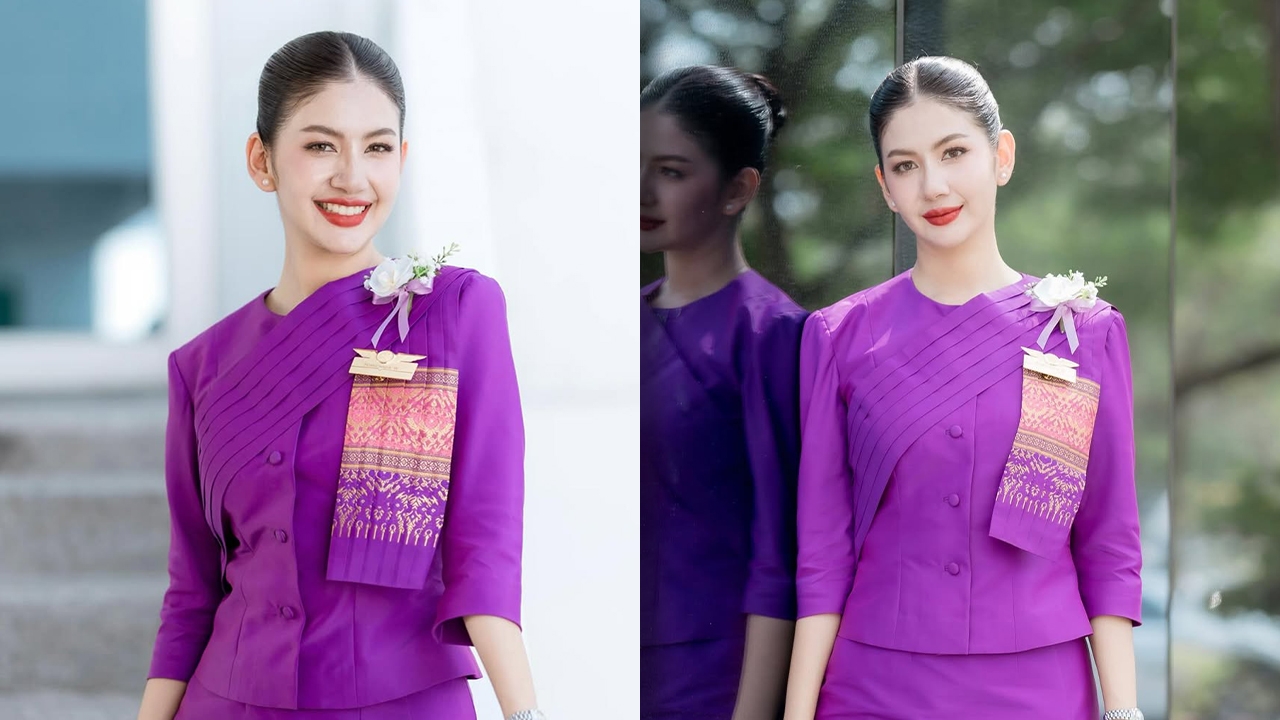มะเหมี่ยว พรชดา เปิดภาพล่าสุดในลุคแอร์โฮสเตส สวยสง่าสมเป็นนางฟ้าบนเครื่องบิน