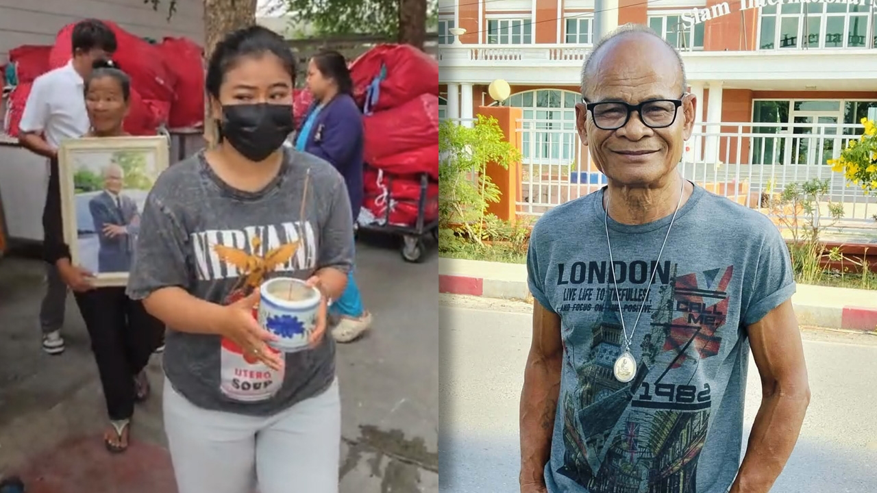 ครอบครัวรับร่าง สังข์ ดอกสะเดา ไปทำพิธีศาสนา ลูกสาวเผยขนลุกตลอดเหมือนพ่อมาหา