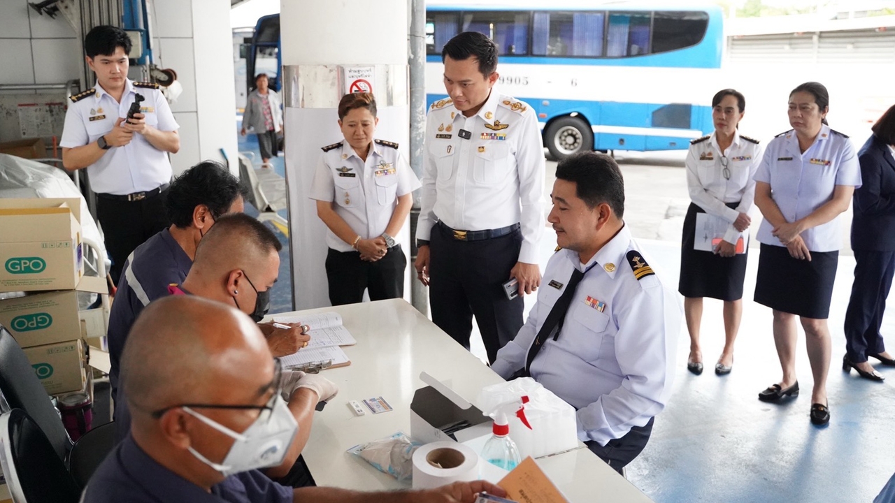 บขส. ลุยตรวจสารเสพติด พนักงานขับรถหมอชิต 2 สร้างความเชื่อมั่นให้ประชาชน
