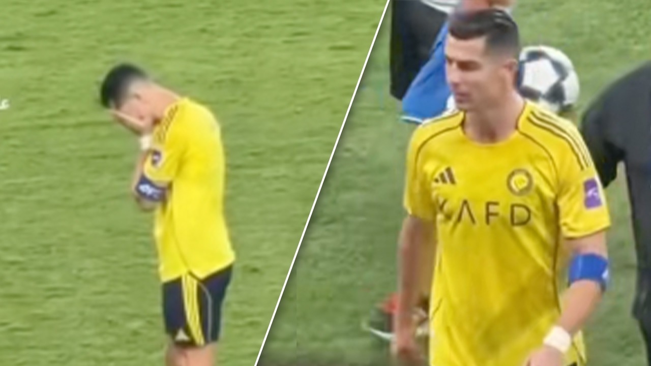 Cristiano Ronaldo Deeply Disappointed, Walks into Dressing Room Without Receiving ACL Runner-Up Medal (Video)