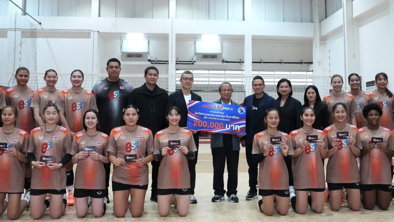 JAS and MONO Announce 1 Million Baht Victory Bonus per Match for Thai Womens Volleyball Team in VNL Rounds 2 and 3