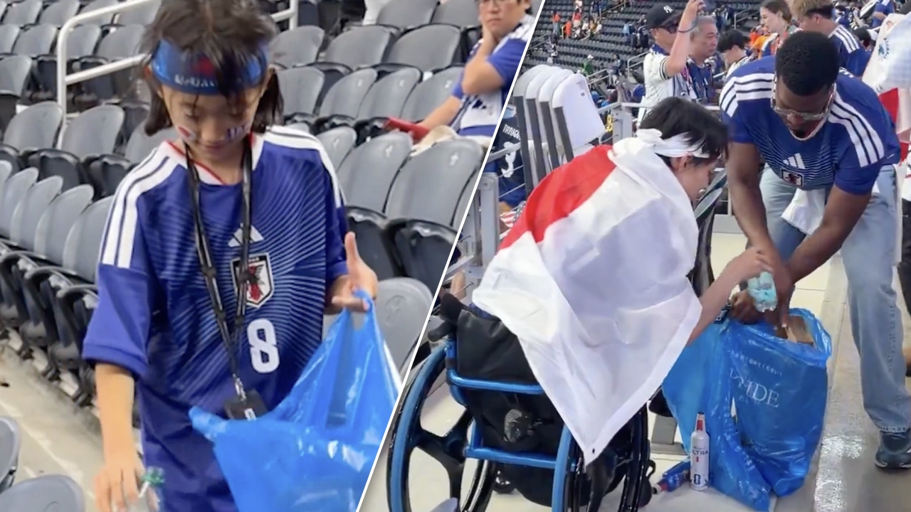 Familiar Scene at Every Tournament: Japanese Fans Clean Up Trash After Matches, Social Media Praises Them!