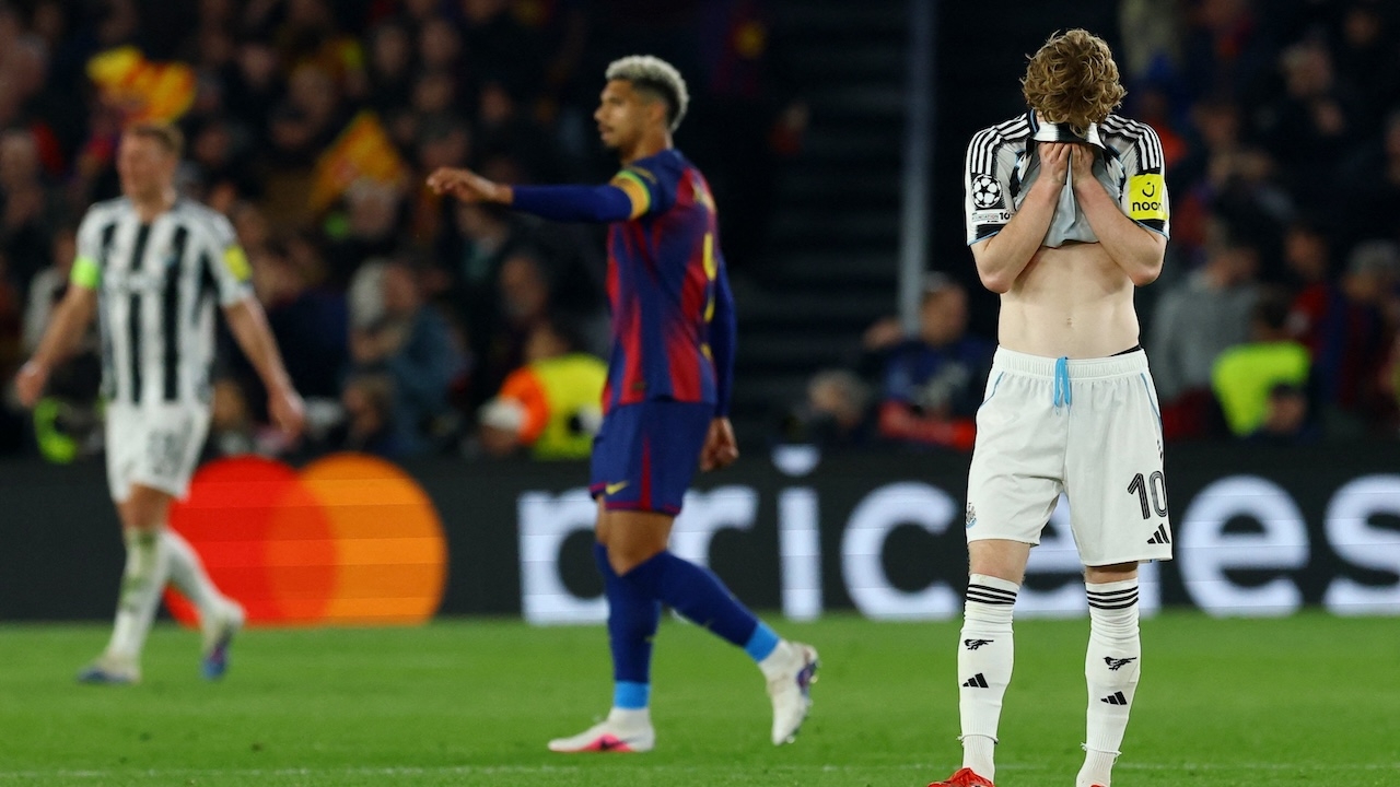 Last Nights Score: Newcastle Overwhelmingly Defeated by Barcelona, Eliminated from UCL Round of 16