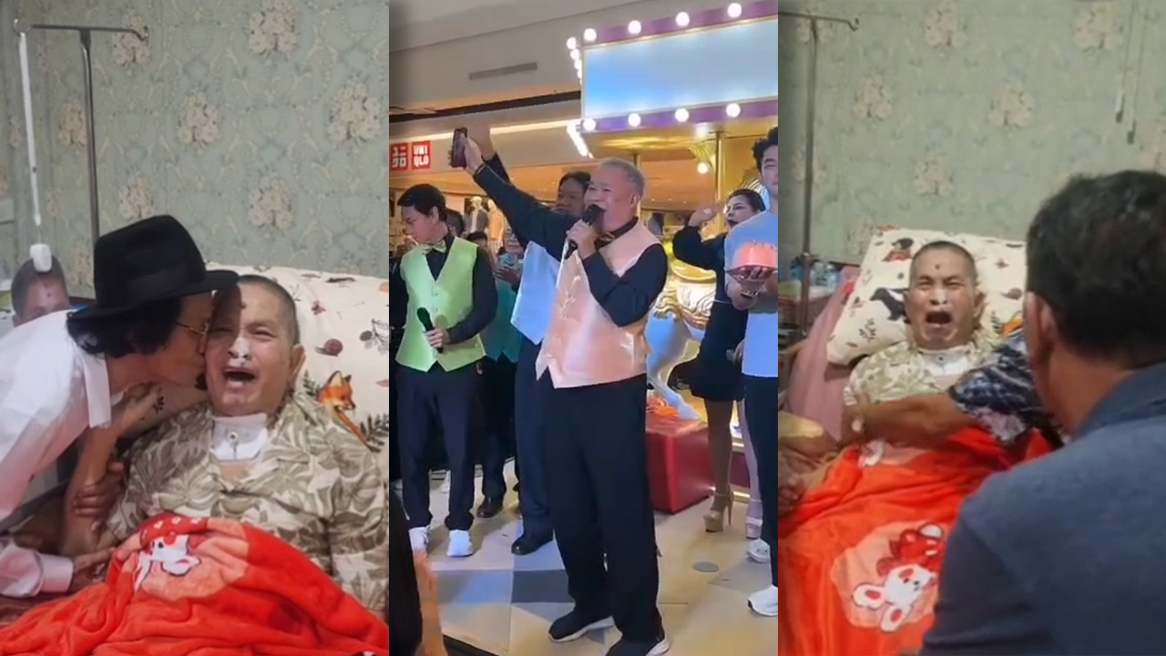 เปิดภาพ "เด๋อ ดอกสะเดา" ร้องไห้ เพื่อนๆ และตลกสาวพาลูกไปอวยพรวันเกิดอายุ 75 ปี
