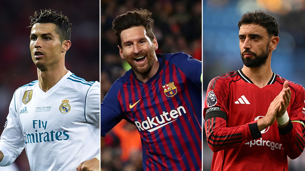 Revealed: Number of Games Bruno, Messi, Ronaldo Took to Reach 100 Goals and Assists for Their Clubs