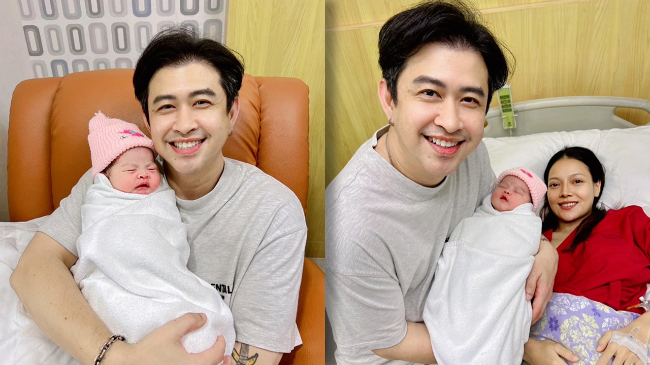 แจ๊ค ธนพล แจ้งข่าวดี เอม รมิดา คลอดลูกสาวคนแรก ตั้งชื่อ "น้องแจม" คนยินดีนับพันข้อความ