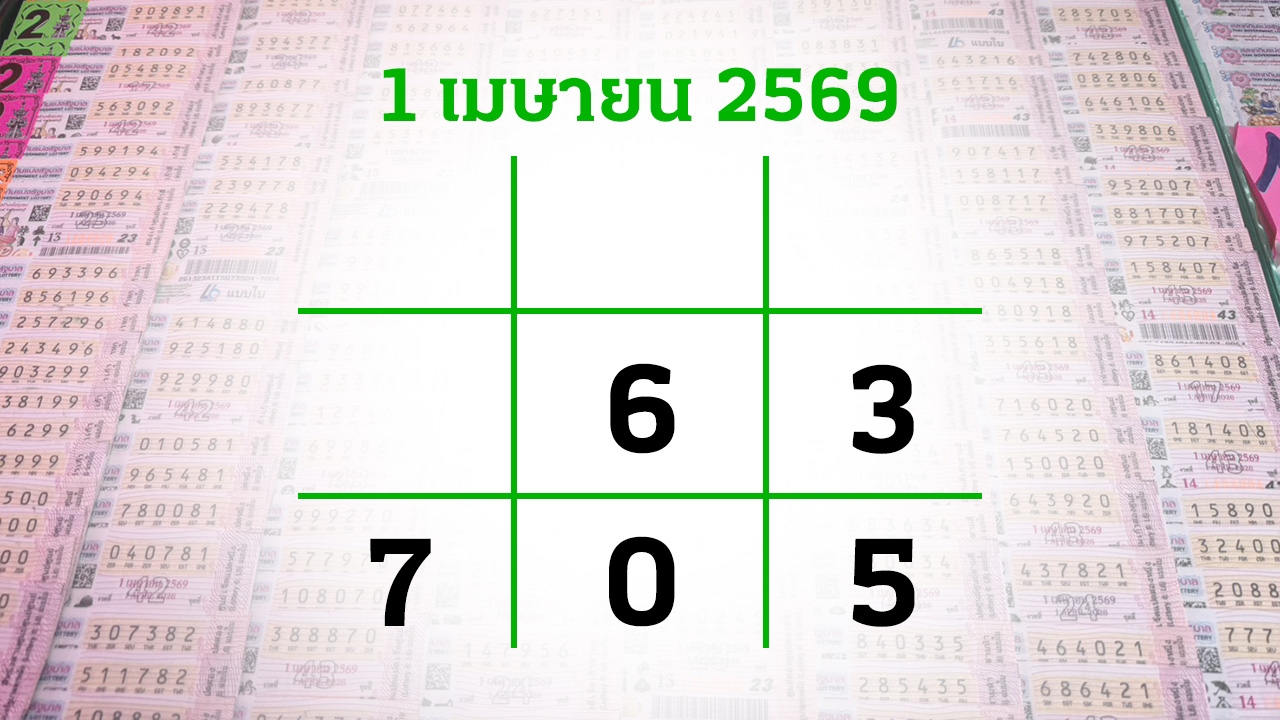 โค้งสุดท้ายหวย "เลขเด็ดงวดนี้" 1/4/69 ลุ้นโชคได้ที่ไทยรัฐทีวี-ไทยรัฐออนไลน์