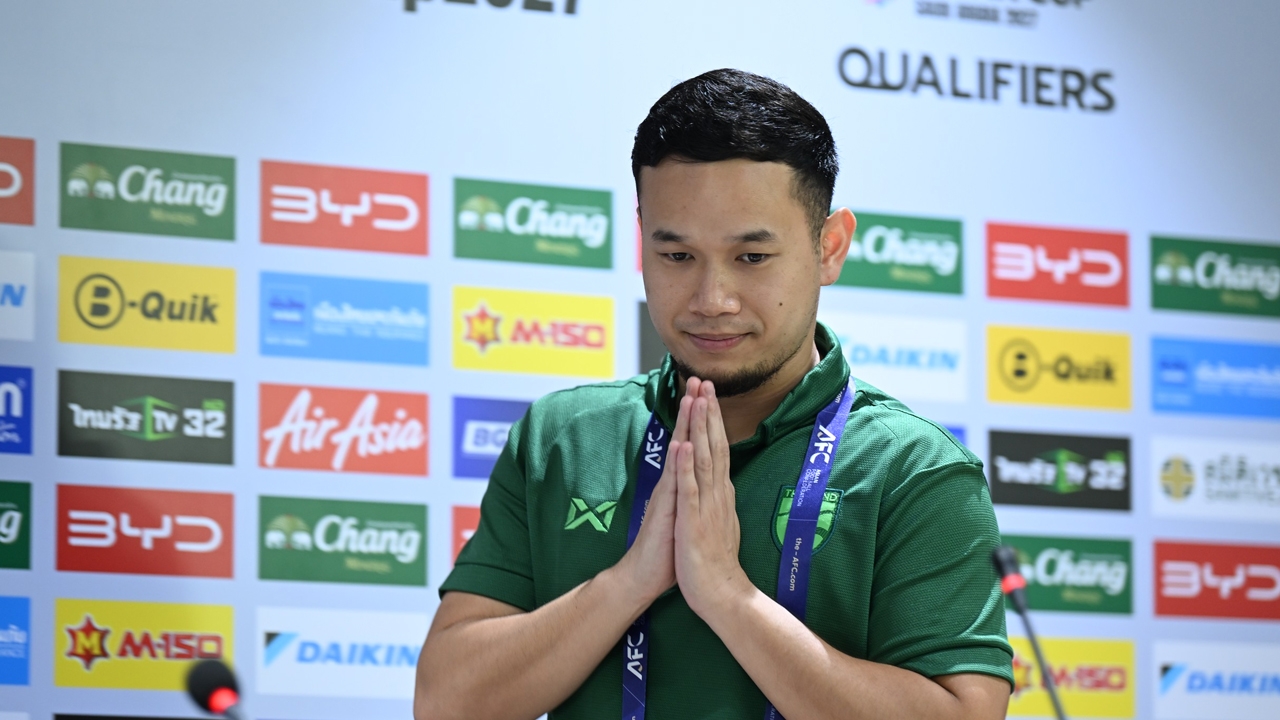 Thanawat Addresses Thai National Teams Must-Win Match Against Turkmenistan for 2027 Asian Cup Qualification