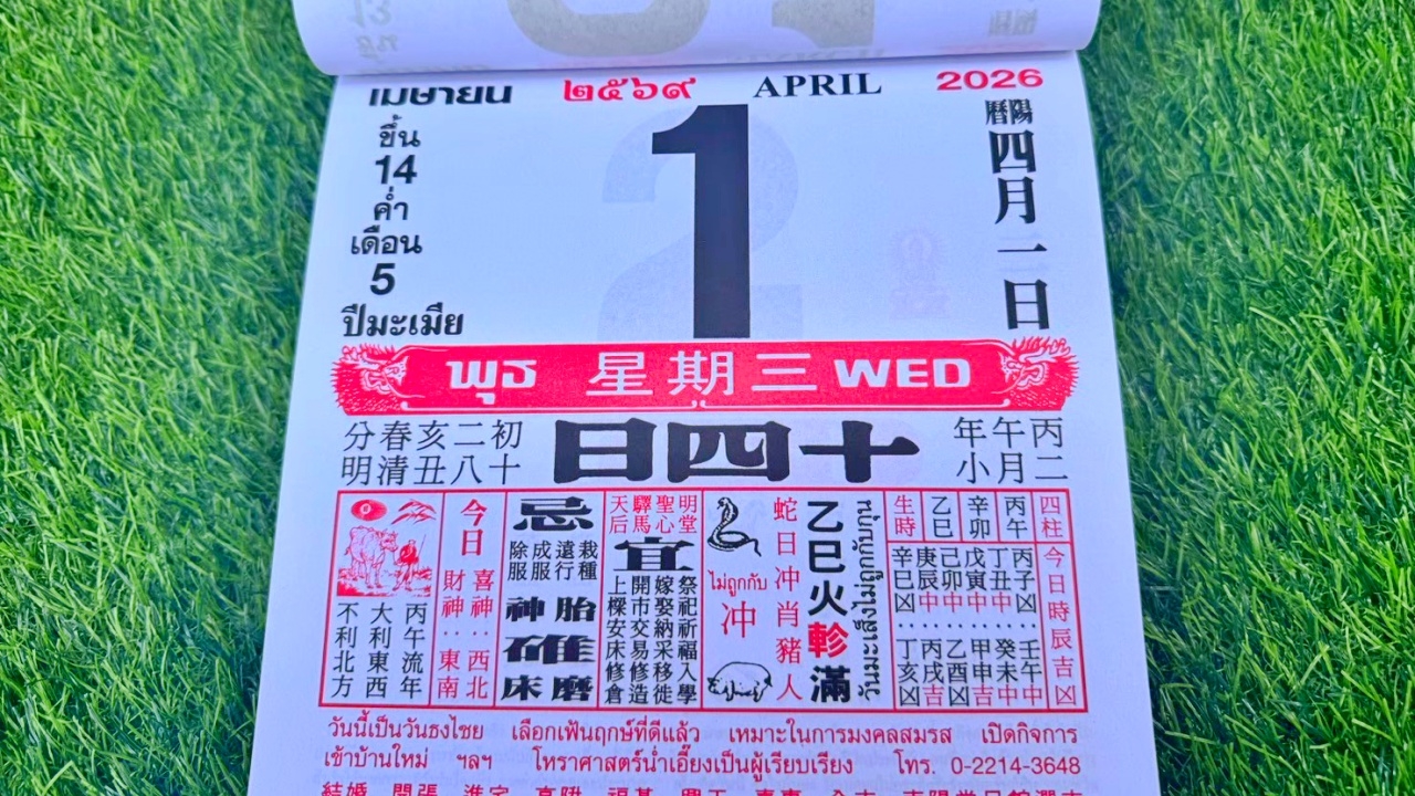 มาแล้ว หวยปฏิทินจีน 1/4/69 คอหวยตามส่องแนวทาง "เลขดังงวดนี้" ไปลุ้นโชค