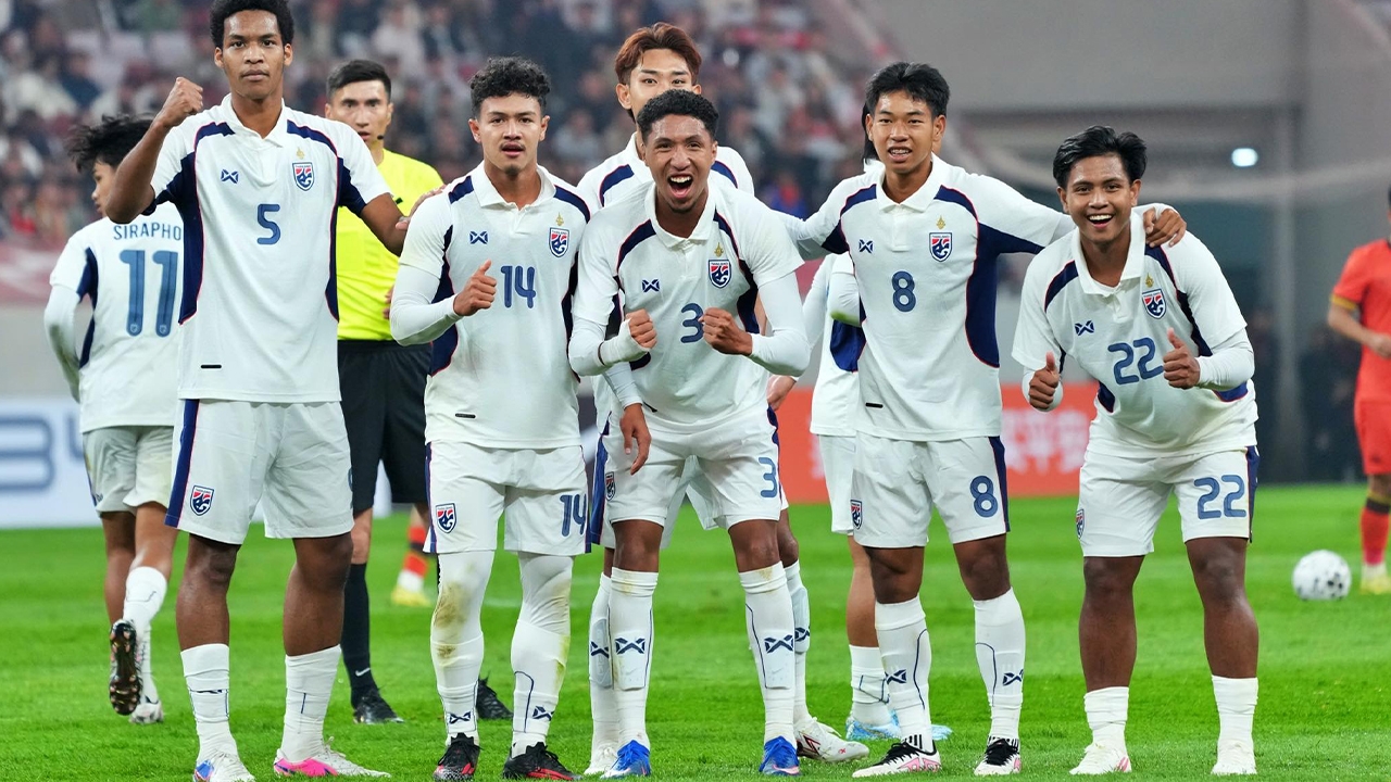 Thailand U23 Draw 2-2 with China After Leading 2-0 in Four-Nation Football Tournament