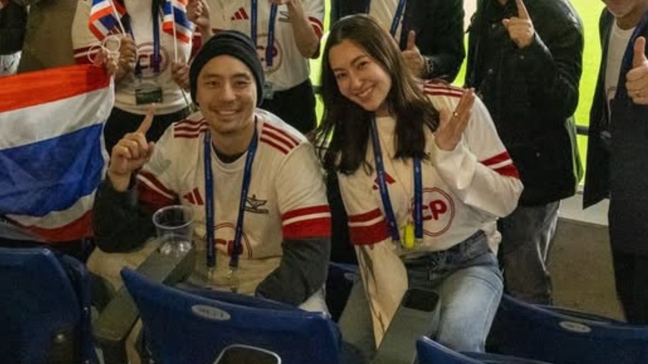 เปิดภาพหวาน เบลล่า-วิล ควงคู่เชียร์ฟุตบอลที่โอซาก้า ทำแฟนๆ แห่แซวเพียบ