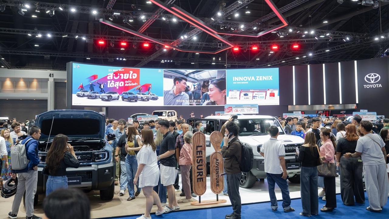โตโยต้าปลื้มยอดจองมอเตอร์โชว์ แชมป์ตัวจริง! กวาดทั่วประเทศ 28,580 คัน