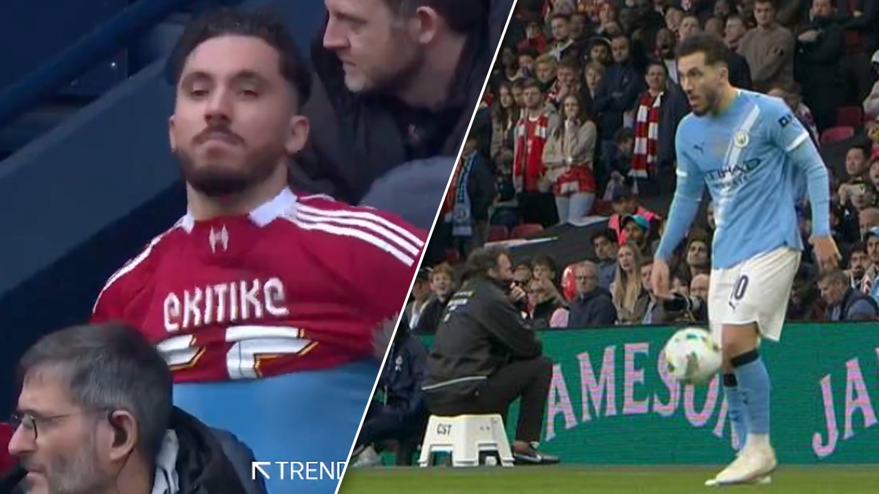Rayan Cherki Creates Content Nonstop Wearing Liverpool Shirt Amid Manchester City Crowd During FA Cup Match (Video)