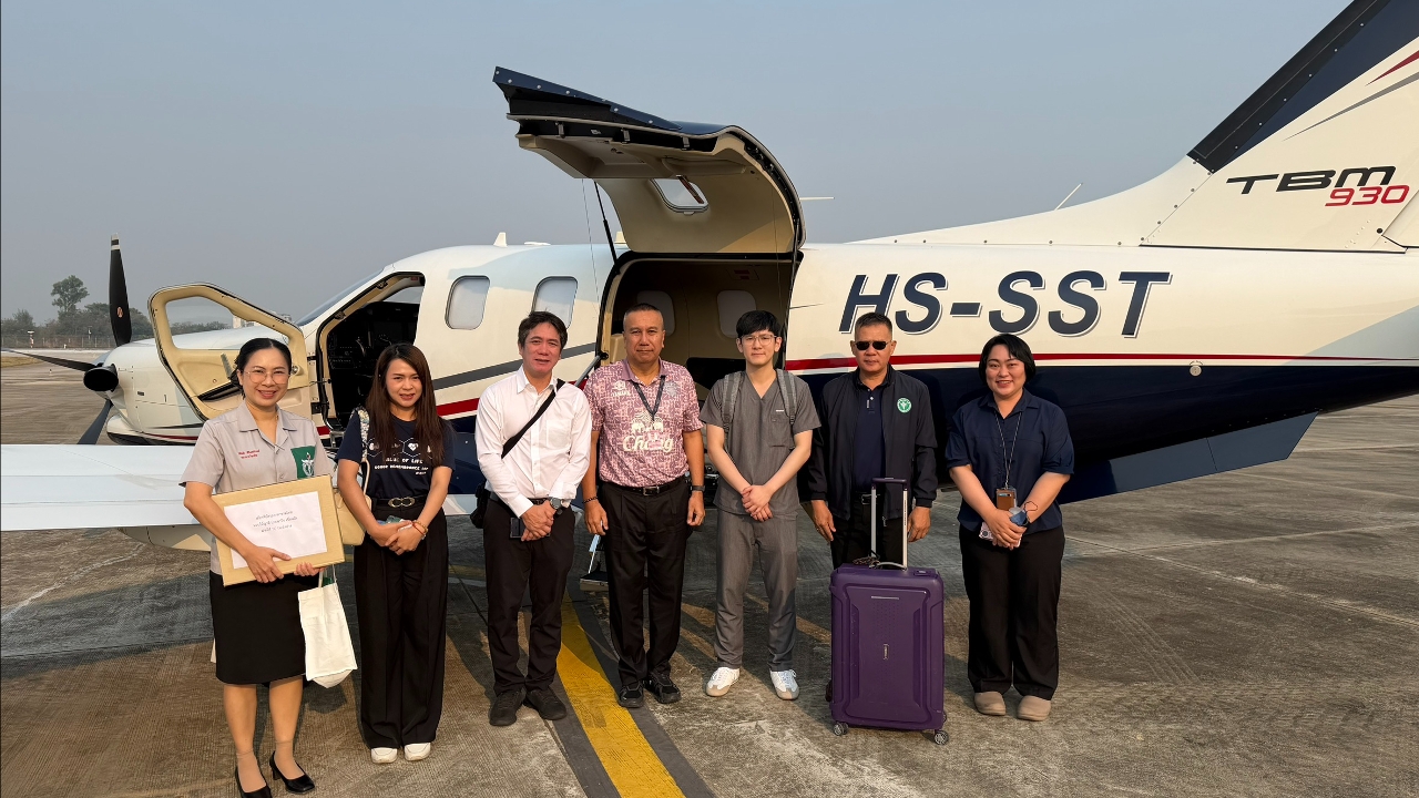  “อนุทิน” ส่งเครื่องบินส่วนตัวรับหัวใจที่ลำปางส่งถึงผู้ป่วย