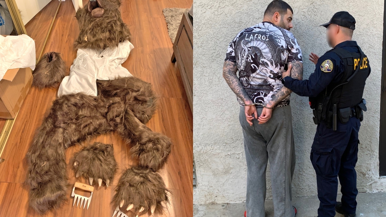 แคลิฟอร์เนียสั่งจำคุก 3 ราย "ใส่ชุดหมี" ข่วนรถหรู หวังเคลมเงินประกันหลักล้าน