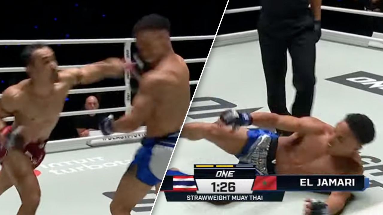 42-Year-Old Thai Boxer Provoked Before Delivering Heavy Punches and Neck Kicks to Win by Knockout in Round 2 (Clip)