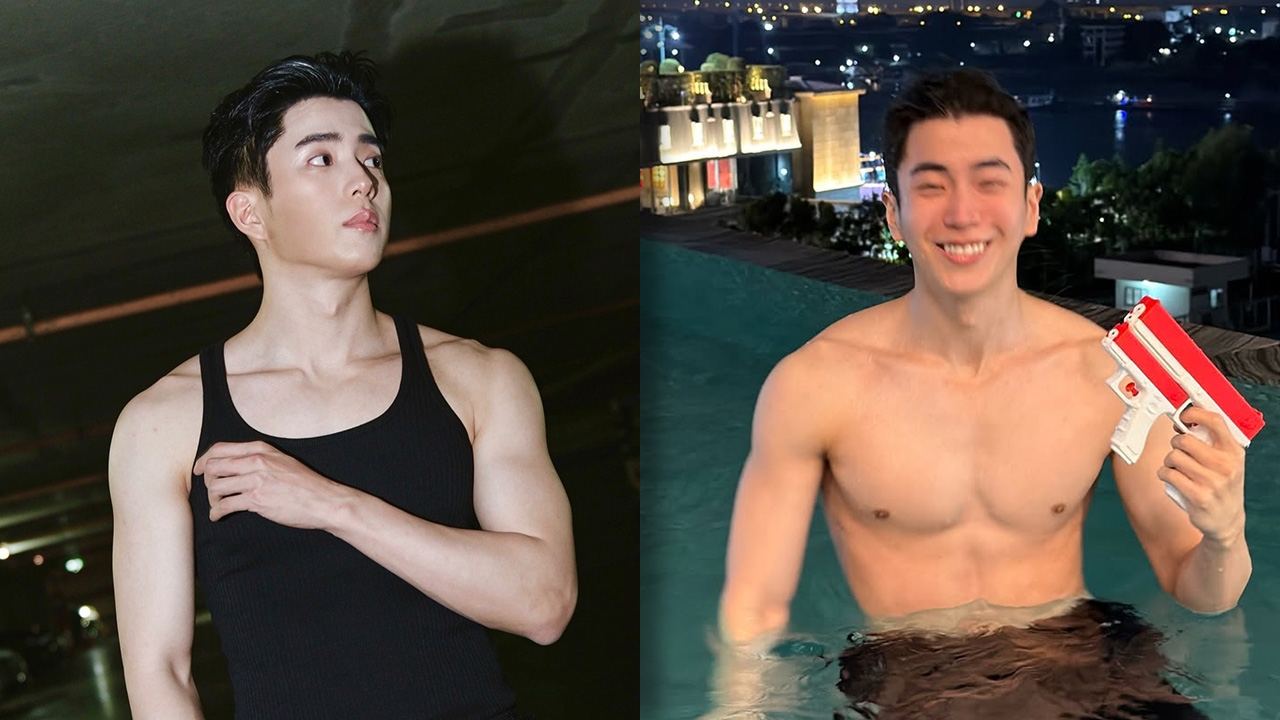 แอฟ ทักษอร เห็นรึยังนะ? นนกุล ถอดเสื้อเล่นน้ำ แต่ละช็อตกล้ามแน่นมาก