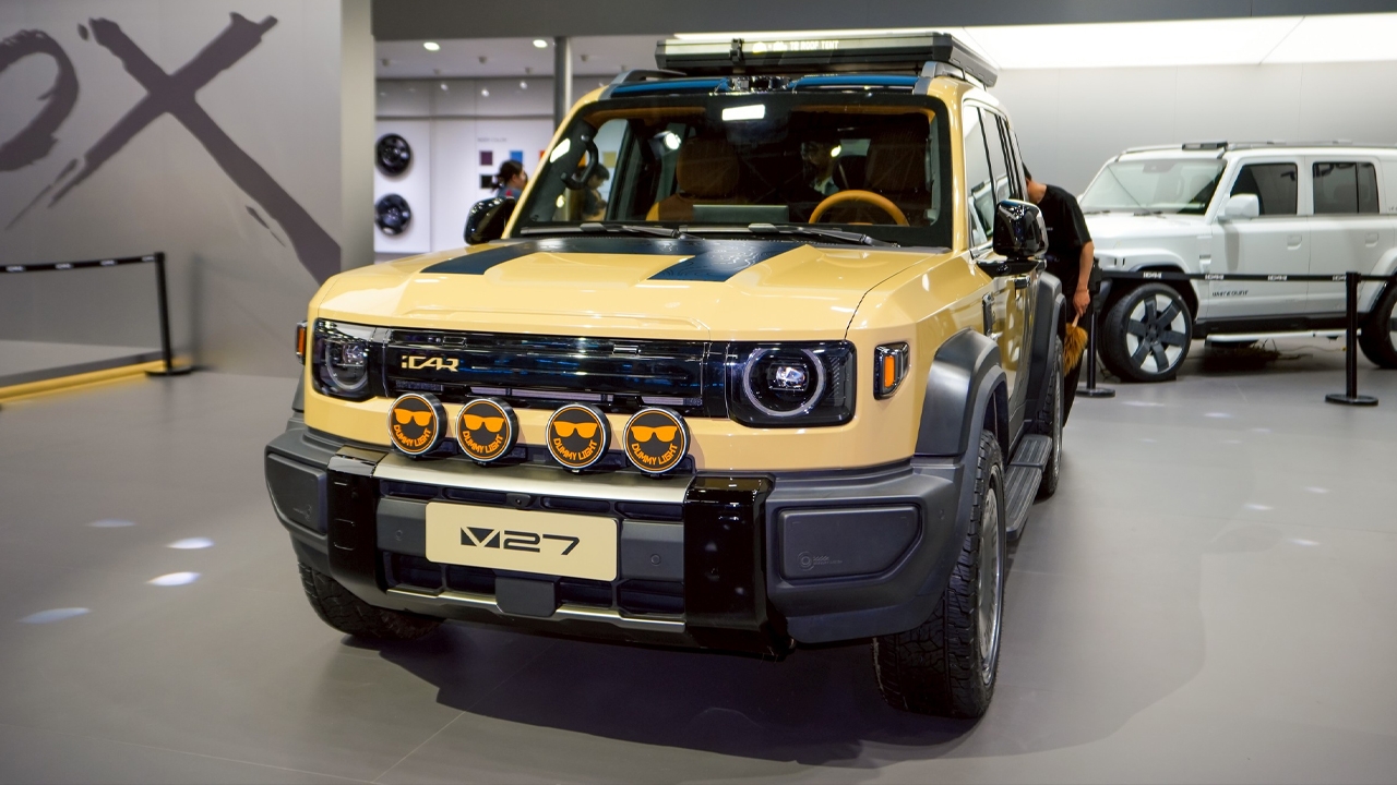 รู้จัก CHERY V27 รถยนต์ไฟฟ้า REEV ดีไซน์ทรงกล่อง สไตล์ออฟโรด เข้าไทยแน่นอน