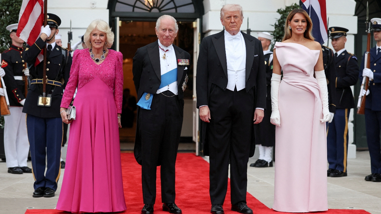 ทำเนียบขาวขึ้นแคปชัน "สองกษัตริย์" หลังทรัมป์รับเสด็จ "คิงชาร์ลส์"