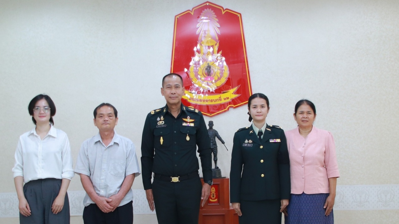 มณฑลทหารบกที่ 22 บรรจุทายาททหารกล้า "จ่าสิบเอก อโณทัย" เข้ารับราชการทดแทนแล้ว