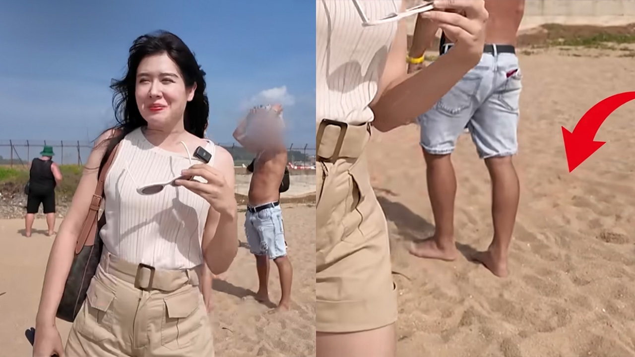 วิจารณ์สนั่น! มิ้นท์ นวินดา เจอต่างชาติไล่ออกจากพื้นที่ในหาดสาธารณะดังของภูเก็ต 