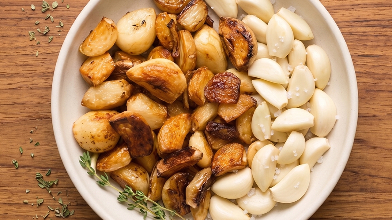 กระเทียม "ดิบ vs สุก" เทียบชัดๆ ประโยชน์-ข้อควรระวัง กินแบบไหนได้สารอาหารครบ