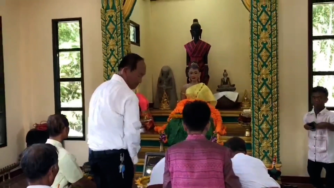 ชายแดน จ.สุรินทร์ จัดพิธีบวงสรวงไหว้ "ศาลเจ้าแม่ยายไตย์" คอหวยพลาดส่องเลขเด็ด