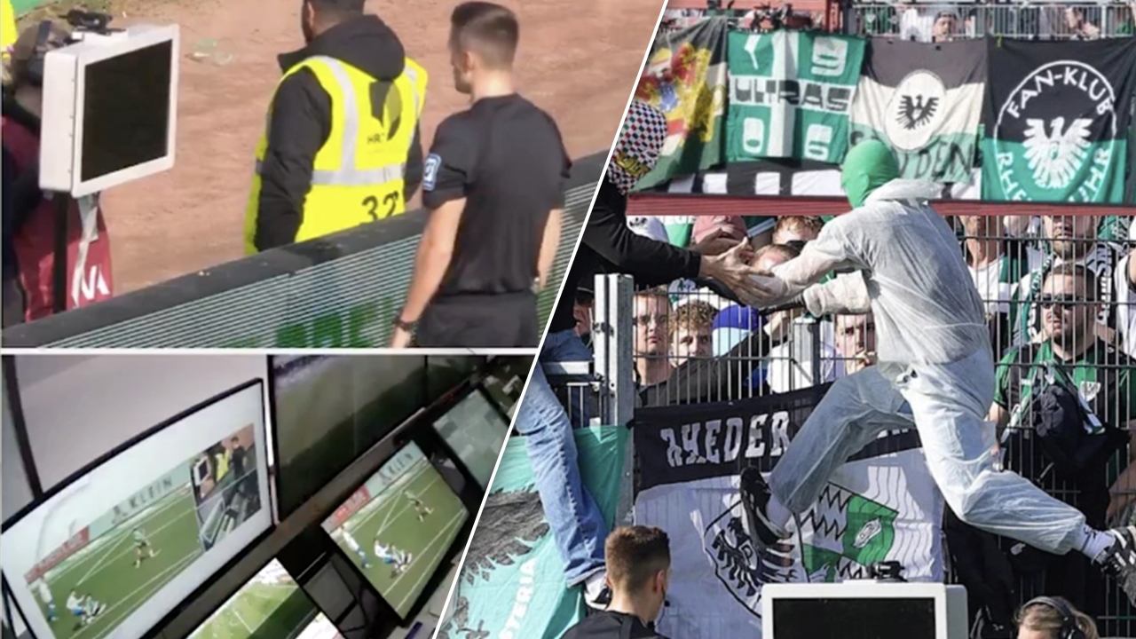 Two Troublemaking Football Fans Cut VAR Review Cable, Forcing Penalty Decision from Control Room
