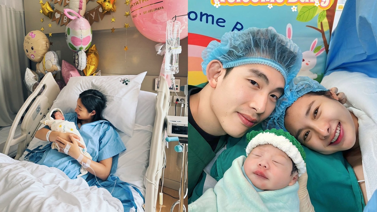 คุณแม่ป้ายแดง มด ณปภัช คลอดลูกสาวคนแรก สามีดูแลไม่ห่าง