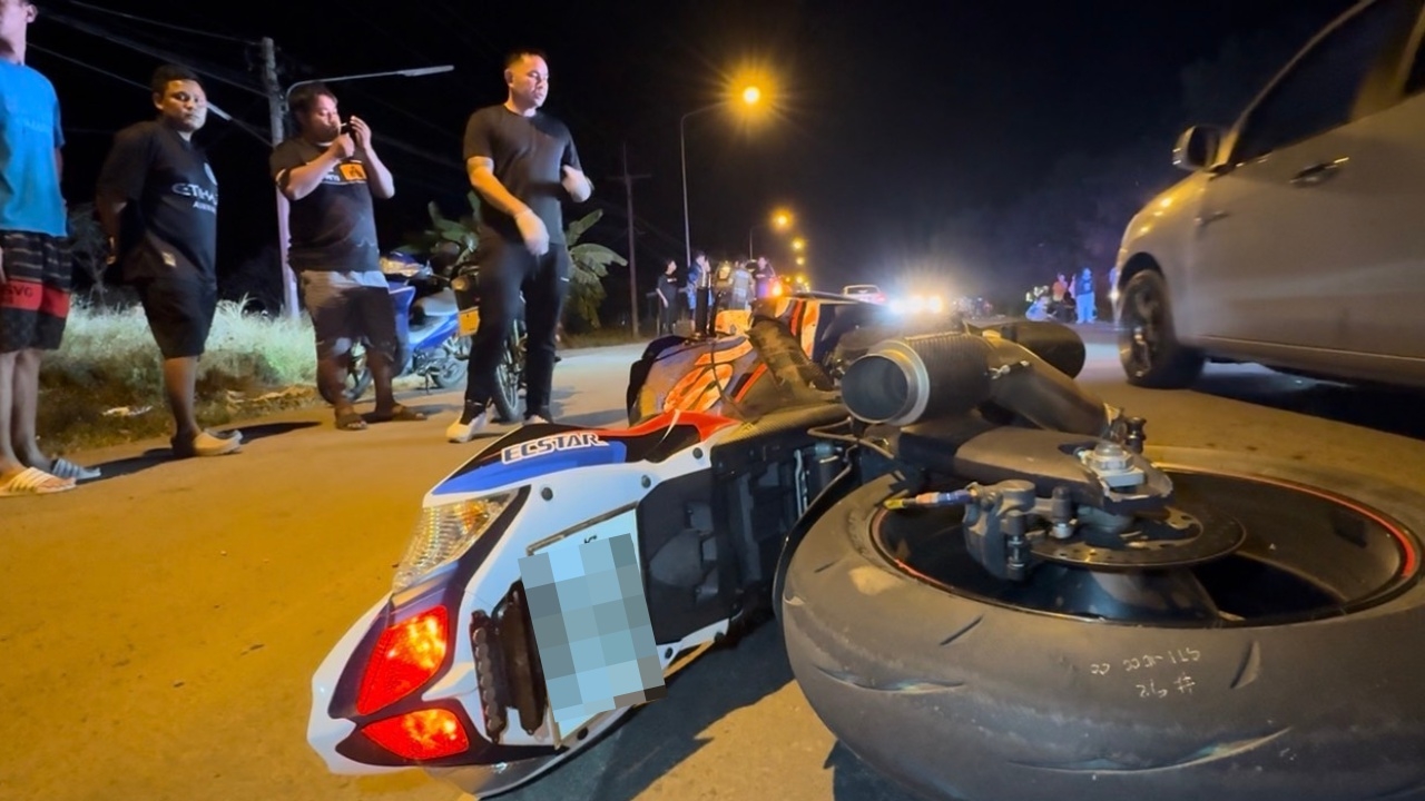 หนุ่ม 36 ปี ขี่บิ๊กไบค์กลับบ้าน สายเคเบิลเกี่ยวคอดับ เศร้าอีก 10 วันจะแต่งงาน