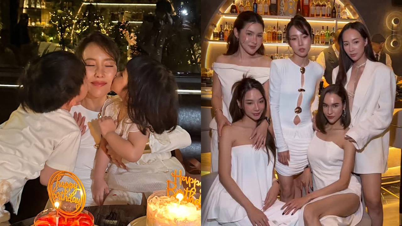 พลอย อัยดา ทำบุญวันเกิดกับลูกๆ ก่อนปาร์ตี้กับเพื่อนๆ สุดอบอุ่น (คลิป)