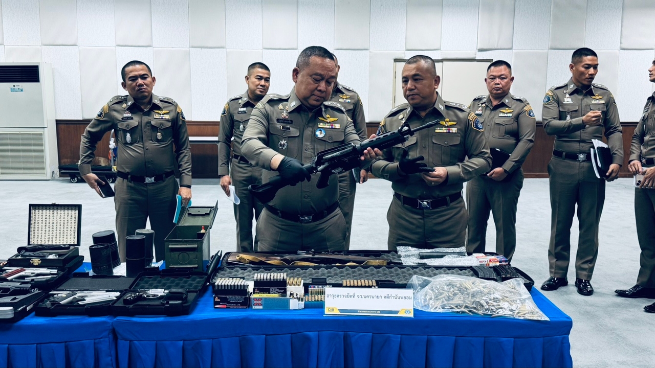 ทลายเครือข่ายมือปืน-ผู้มีอิทธิพล ก่อนเลือกตั้ง รวบผู้ต้องหา 92 ราย ยึดปืนเพียบ 
