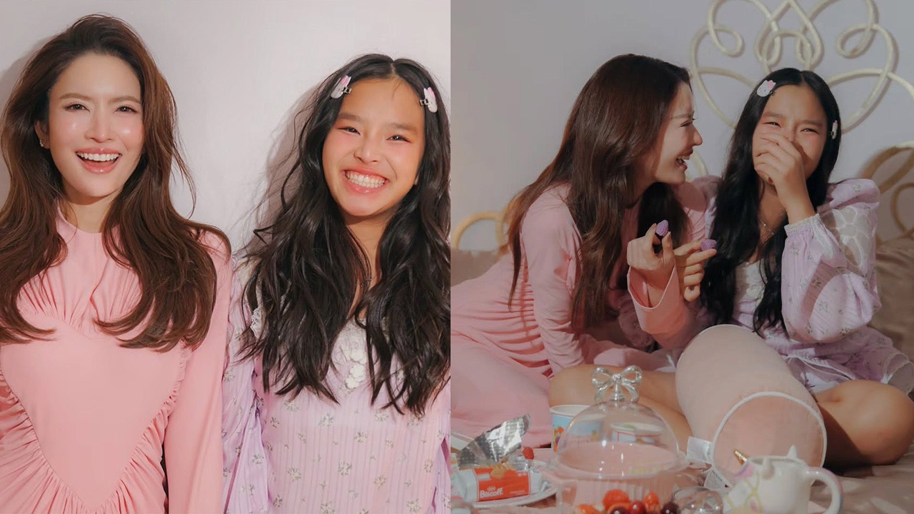 แอฟ ทักษอร ควง น้องปีใหม่ ถ่ายภาพคู่แม่ลูกสุดคิ้วท์รับวาเลนไทน์