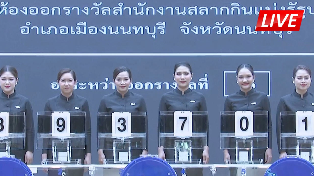 LIVE ชมถ่ายทอดสด ผลการออกสลากกินแบ่งรัฐบาล 16 กุมภาพันธ์ 2569