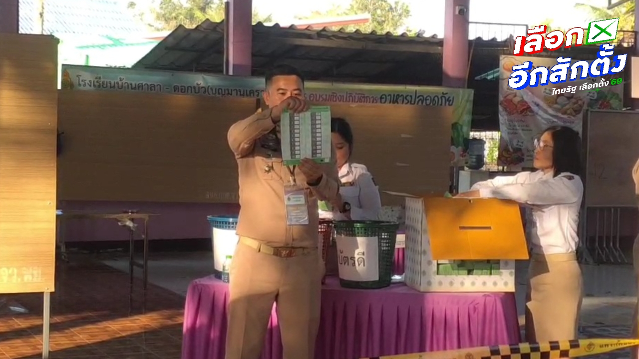 ผลเลือกตั้งใหม่พะเยา เขต 1 น้องชายธรรมนัส จากพรรคกล้าธรรมยังชนะขาดลอย