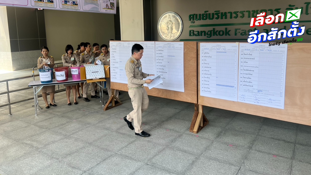 ผลนับคะแนนใหม่สส.บัญชีรายชื่อ หน่วยเลือกตั้ง 74 เขตดินแดง ไม่แตกต่างวันที่ 8 ก.พ. 69